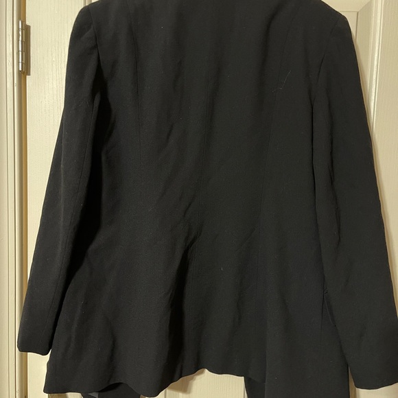Rena Rowan black wool 2 piece pant suit-size 14 - Picture 9 of 14